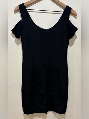 Parallel Dresses Cold Shoulder Mini Little Black Dress - Women’s Size 2